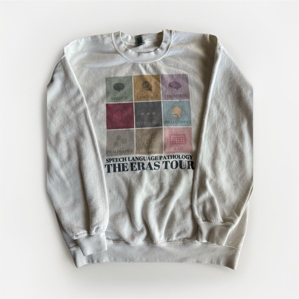 The Eras Tour x Speech Language Pathologist Crewneck - L